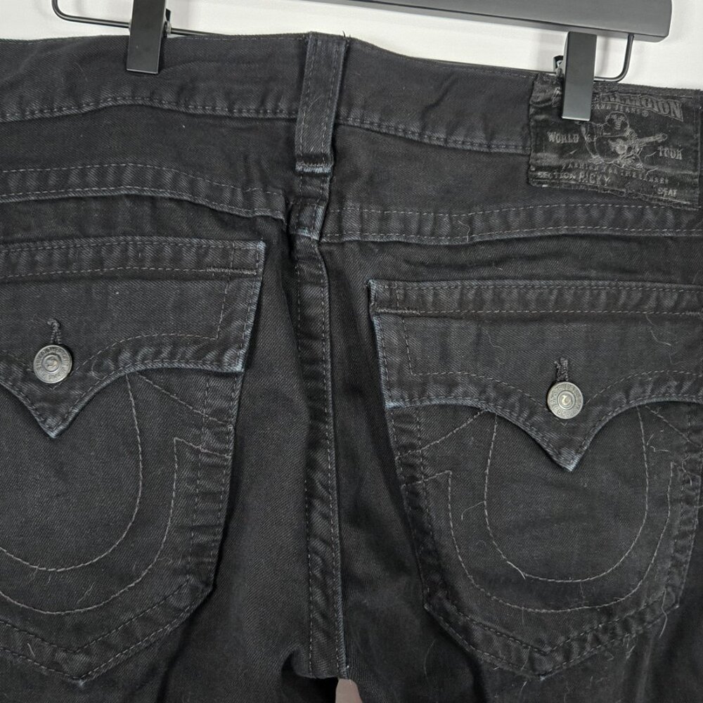 True Religion Men's Black Denim Jeans, Size 36